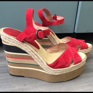 Anthropologie Andre Assous Wedge Espadrilles 9.5